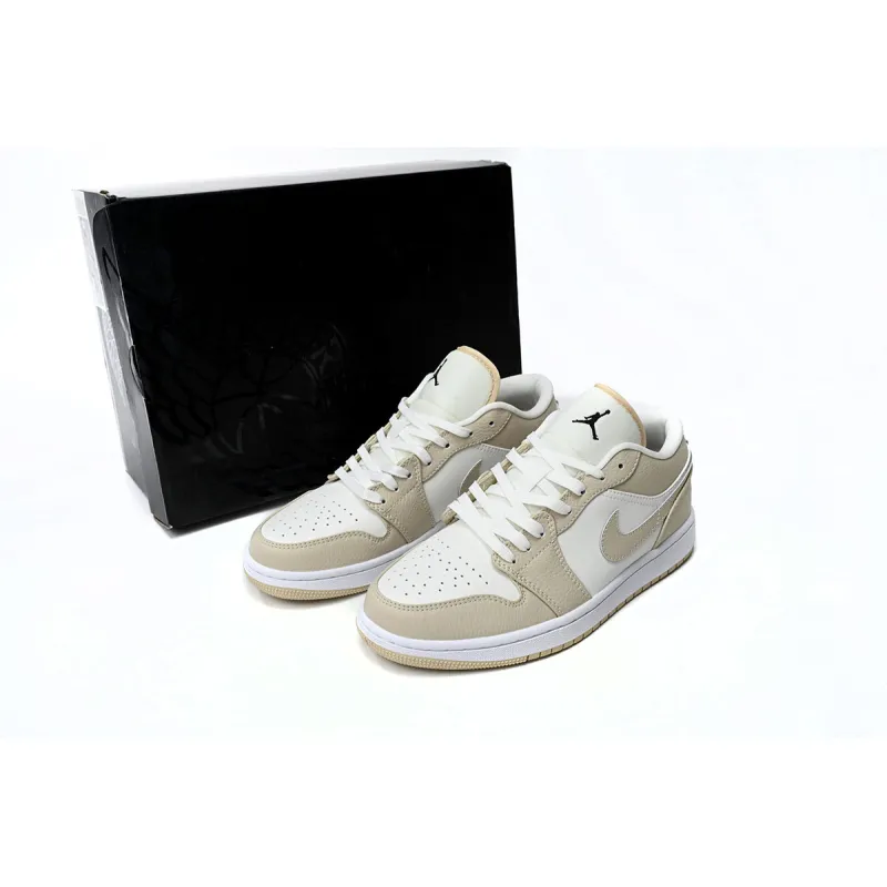 GET Jordan 1 Low SE Sail Rattan University Red, FB7168-121