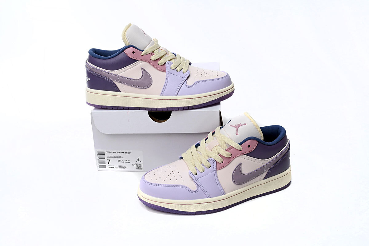  GET Jordan 1 Low Pastel Purple (W), DZ2768-651