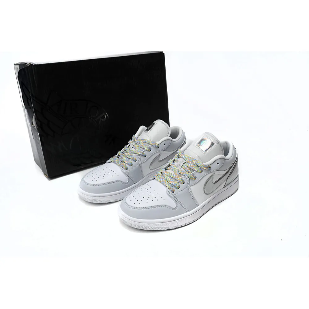 GET Jordan 1 Low SE Tear Away Silver,DX6070-101