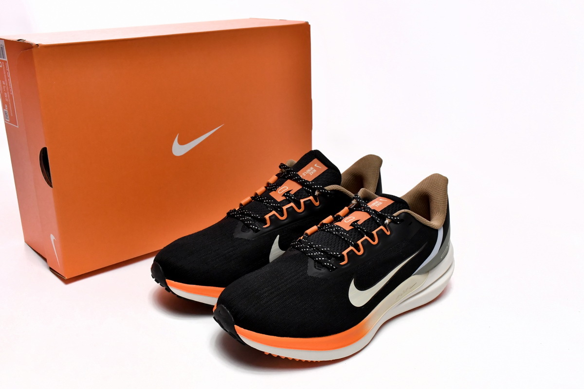  GET Air Winflo 9 Black Green Safety Orange,DX6040-071