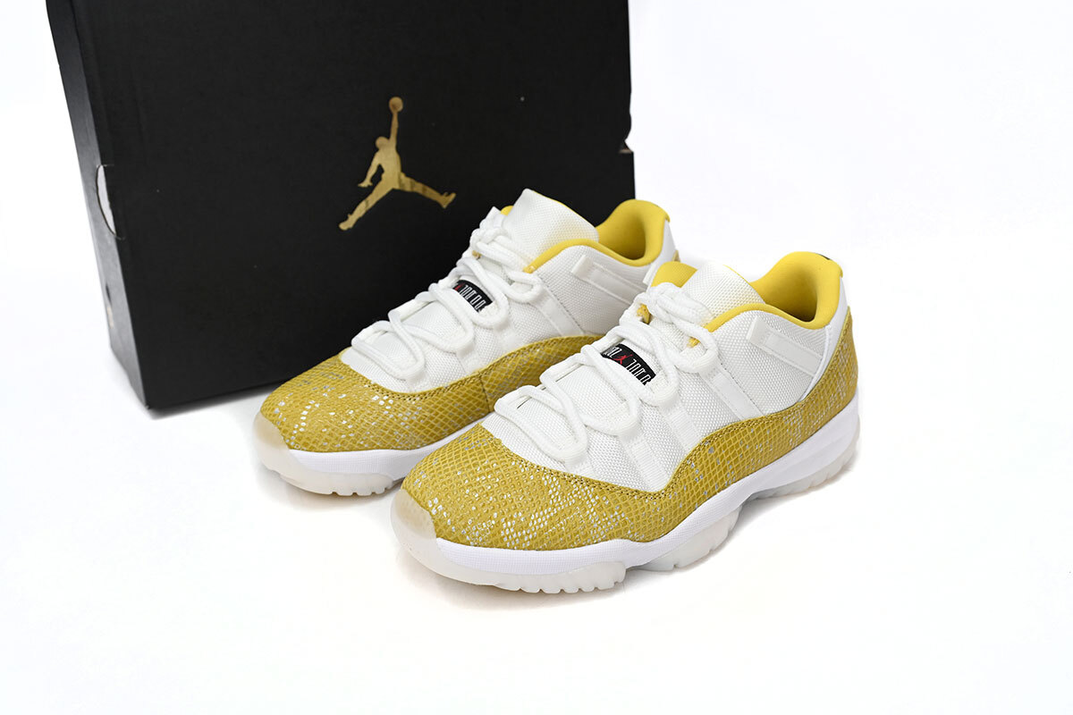  Perfectkicks Air Jordan 11 Retro Low WMNS “Yellow Snakeskin,AH7860-107