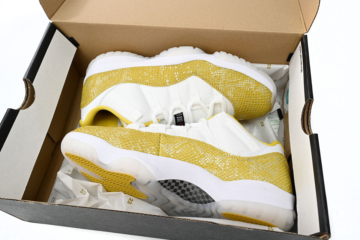  Perfectkicks Air Jordan 11 Retro Low WMNS “Yellow Snakeskin,AH7860-107
