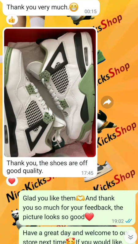  Perfectkicks Jordan 4 Retro Seafoam (W),AQ9129-103