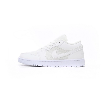  GET Jordan 1 Low Quilted White (W),DB6480-100 01
