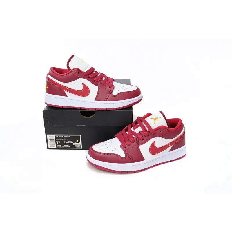 GET Jordan 1 Low Cardinal Red (GS),553558-414 