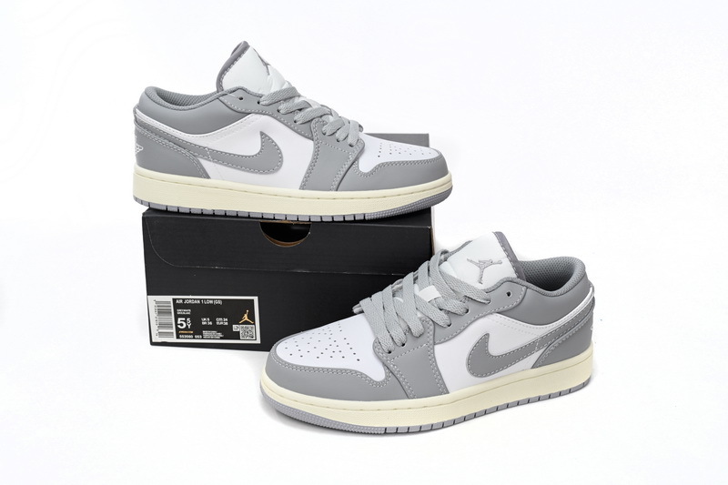  GET Jordan 1 Low Vintage Grey (GS),553560-053