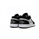 GET Jordan 1 Low Black and White Gray,552780-018