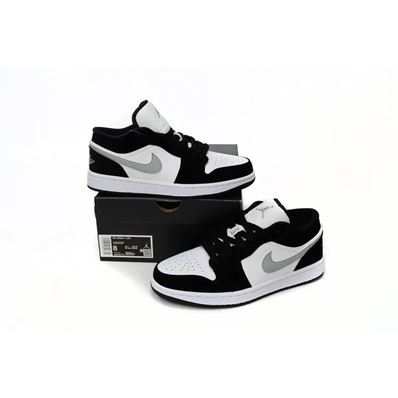 GET Jordan 1 Low Black and White Gray,552780-018