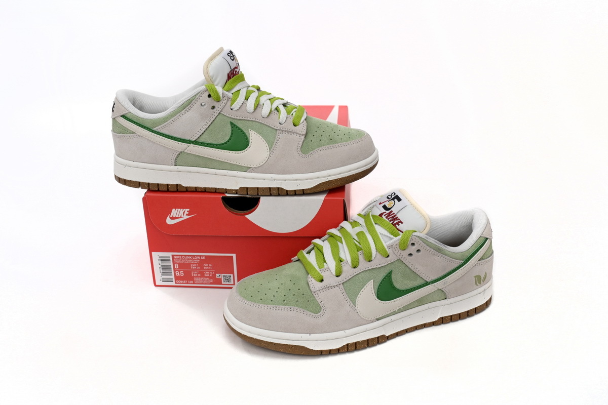  GET Nk SB Dunk Low "85" Gray White Green, DO9457-116