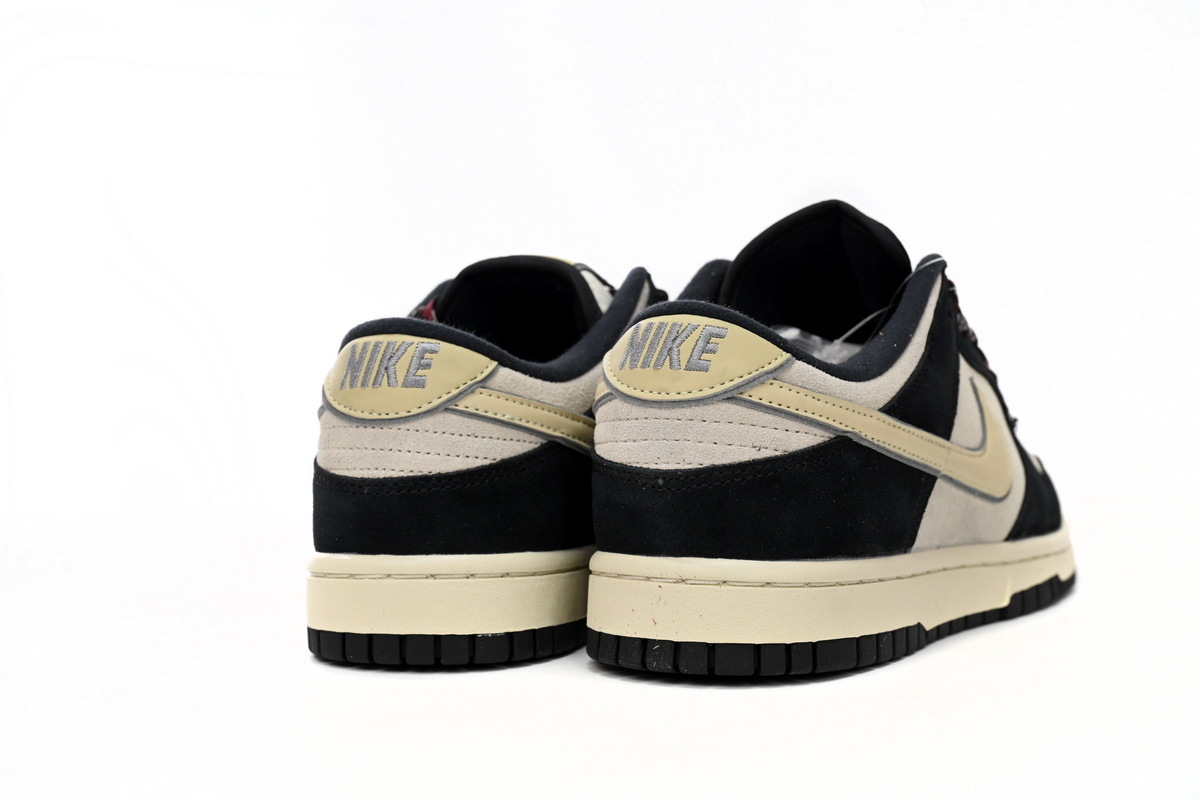  GET Dunk Low LX Black Suede Team Gold (W), DV3054-001