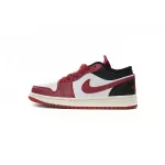 GET Jordan 1 Low Reverse Black Toe, DC0774-160