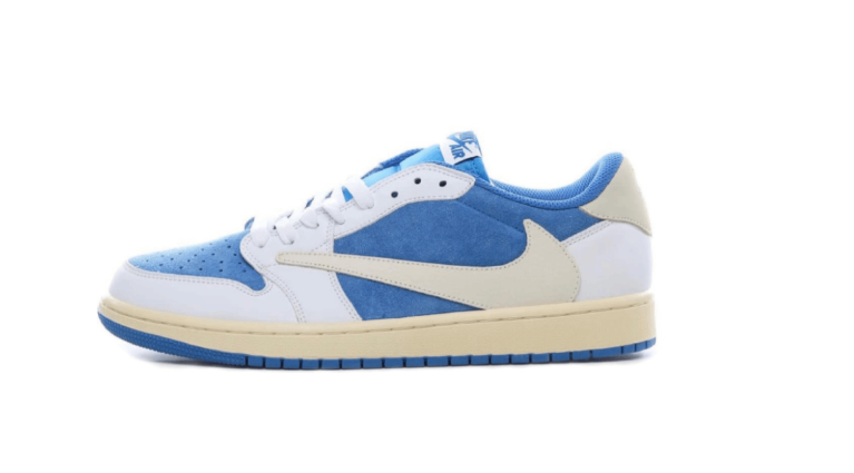  GET Travis Scott x Fragment x Air Jordan 1 Low “UNC Blue”,CQ4277-212