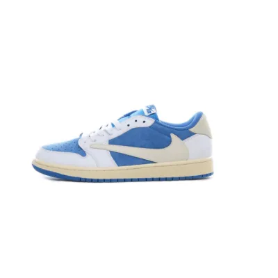 GET Travis Scott x Fragment x Air Jordan 1 Low “UNC Blue”,CQ4277-212 01