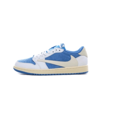  GET Travis Scott x Fragment x Air Jordan 1 Low “UNC Blue”,CQ4277-212 01