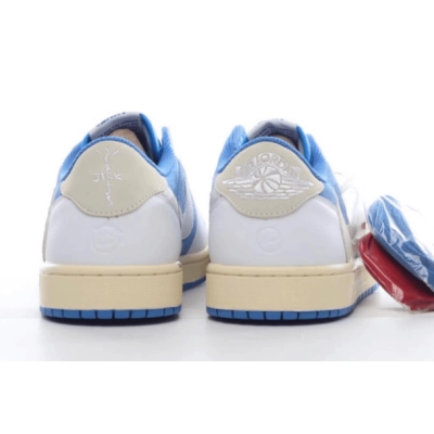  Perfectkicks Travis Scott x Fragment x Air Jordan 1 Low “UNC Blue”,CQ4277-212 02
