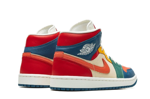  GET Jordan 1 Mid SE Multi Color (2022) (Women's), DN3738-400