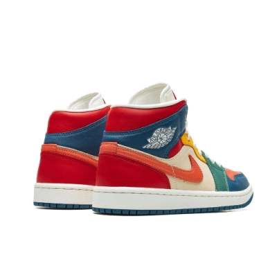  GET Jordan 1 Mid SE Multi Color (2022) (Women's), DN3738-400 02