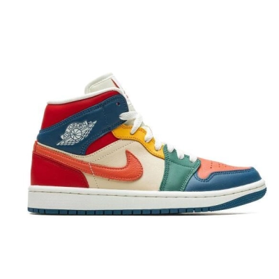  GET Jordan 1 Mid SE Multi Color (2022) (Women's), DN3738-400 01