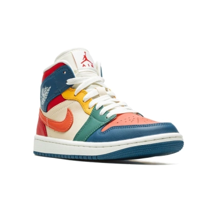 GET Jordan 1 Mid SE Multi Color (2022) (Women's), DN3738-400 02
