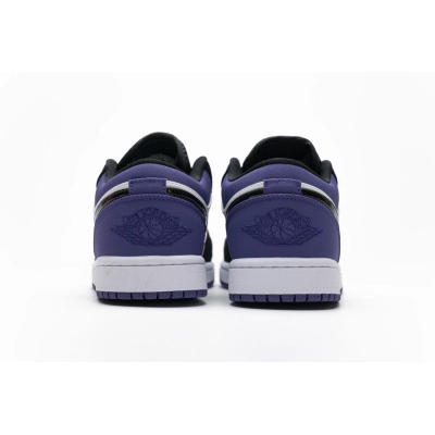  GET Jordan 1 Low Court Purple, 553558-125 02