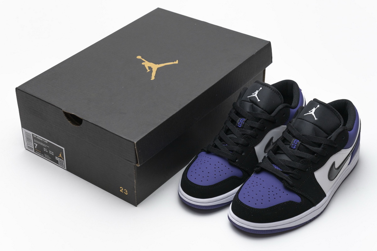  GET Jordan 1 Low Court Purple, 553558-125