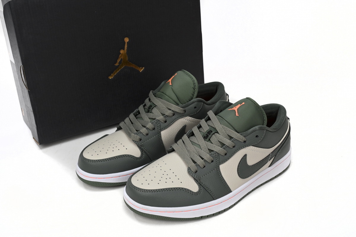  GET Jordan 1 Low Military Green, 553558-121