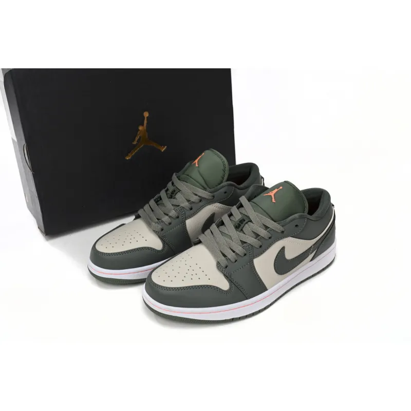 GET Jordan 1 Low Military Green, 553558-121