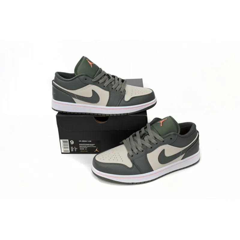 GET Jordan 1 Low Military Green, 553558-121