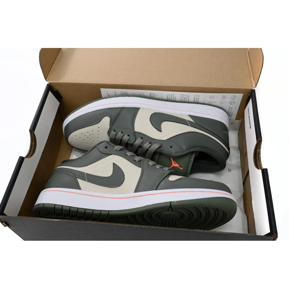 GET Jordan 1 Low Military Green, 553558-121