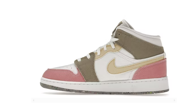  GET Jordan 1 Mid SE Pastel Vivid Green Grind (GS), DJ0338-100