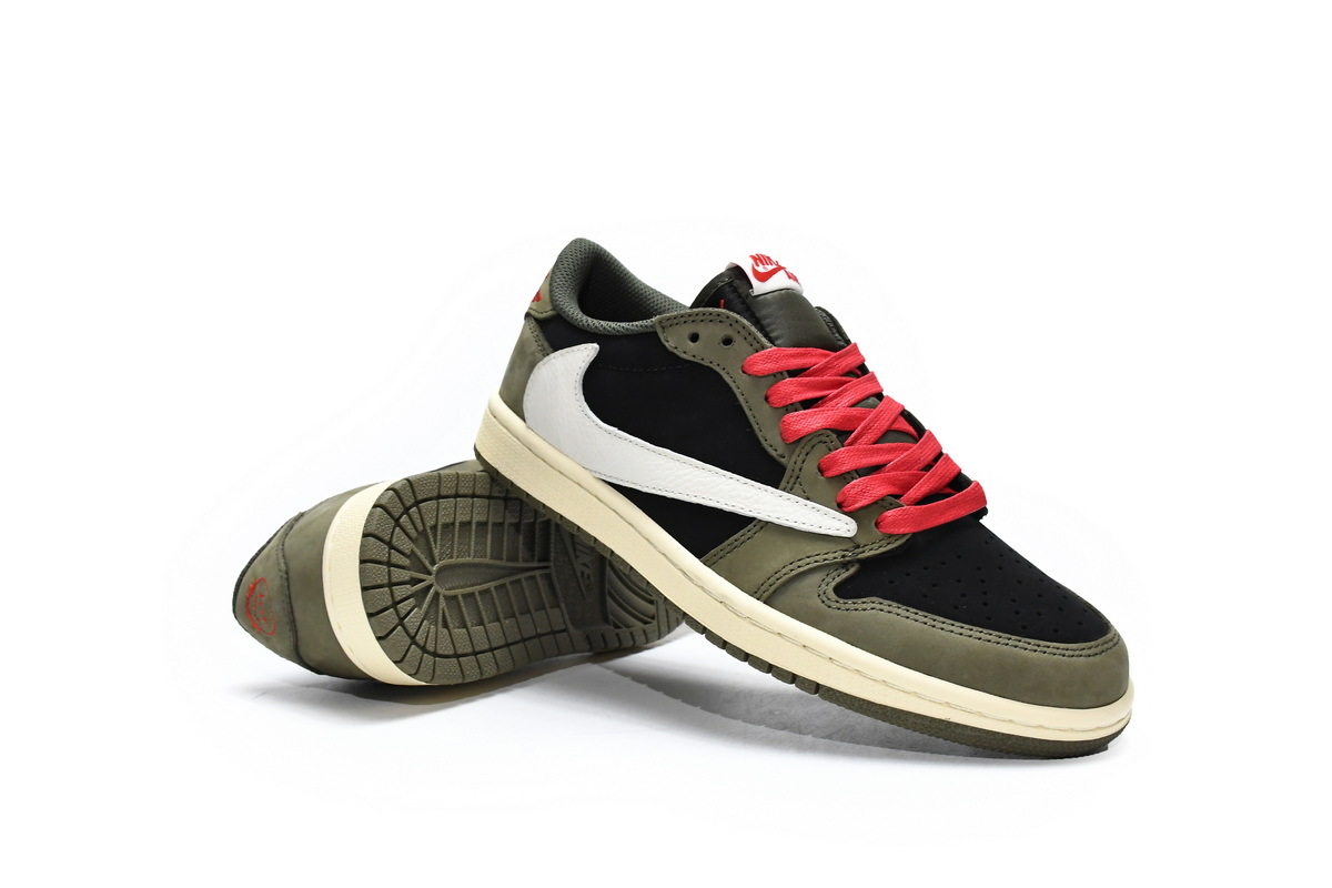  Perfectkicks Travis Scott x Air Jordan 1 Low Dark Green, DM7866-196 