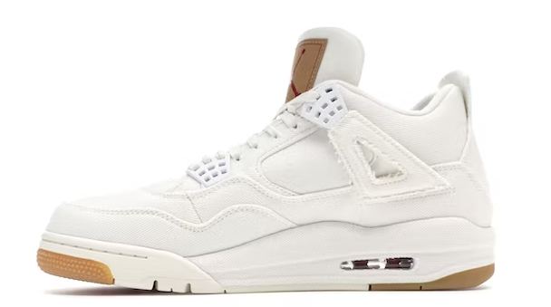  Perfectkicks Jordan 4 Retro Levi's White (Levi's Tag), AO2571-100