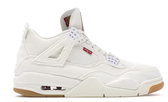  Perfectkicks Jordan 4 Retro Levi's White (Levi's Tag), AO2571-100