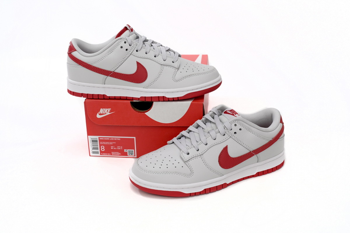  Perfectkicks Dunk Low Vast Grey Varsity Red, FJ0832-011