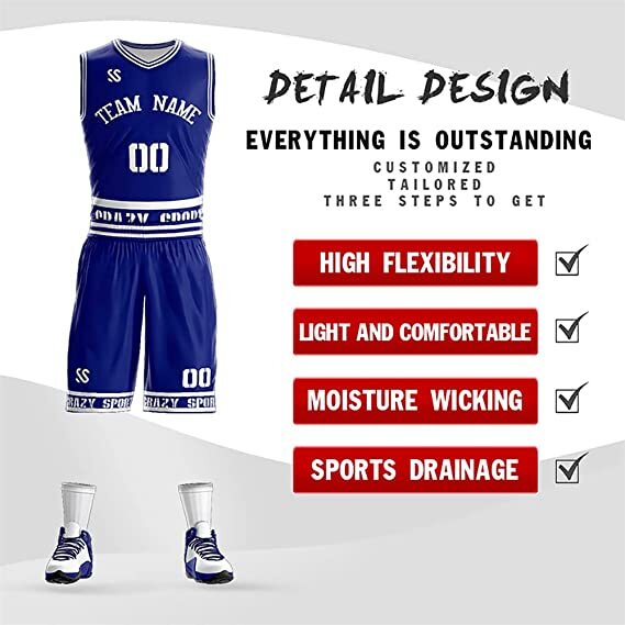  Custom Basketball Jerseys #1(Free Shipping)