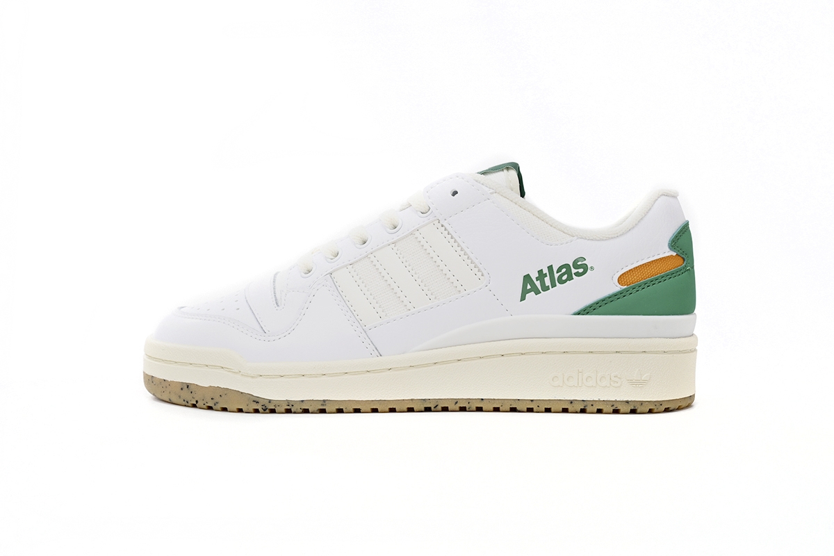  GET Atmos x adidas Forum Low White Green, HQ6996