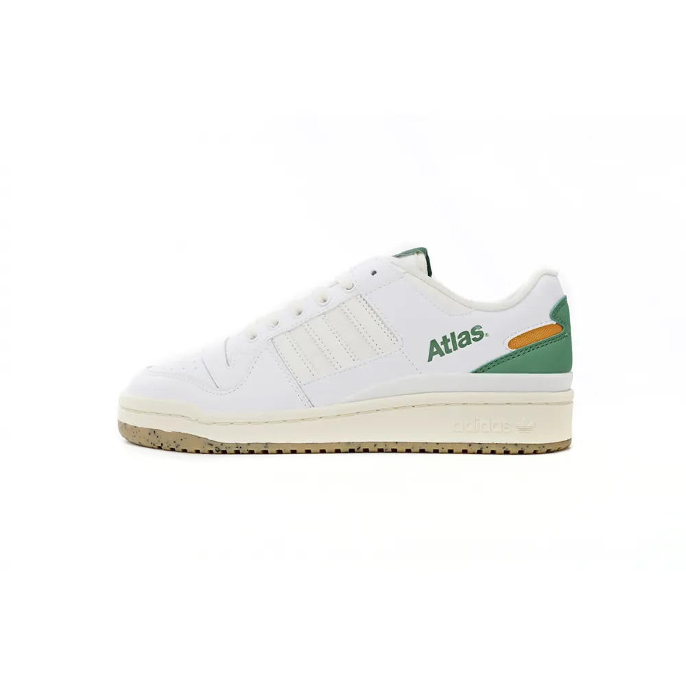 GET Atmos x adidas Forum Low White Green, HQ6996