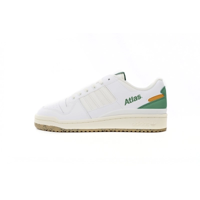  GET Atmos x adidas Forum Low White Green, HQ6996 01