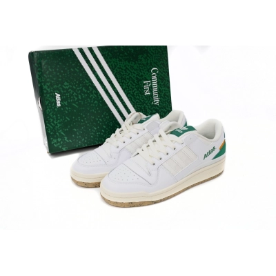  GET Atmos x adidas Forum Low White Green, HQ6996 02