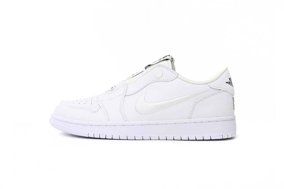  GET Jordan 1 Retro Low Slip White Black (Women's),AV3918-101