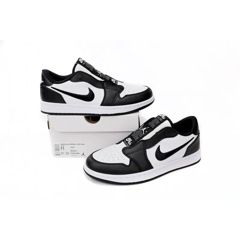 GET Jordan 1 Low Black And White Pandas,AV3918-358