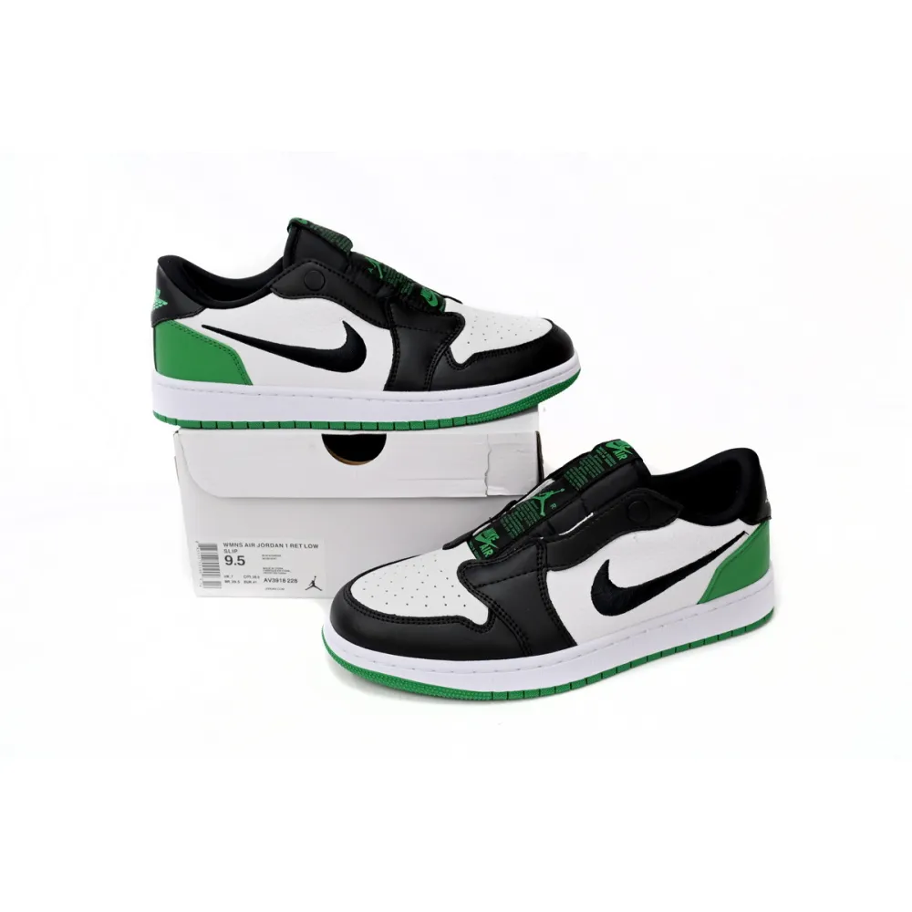 GET Jordan 1 Low Black Green,AV3918-228