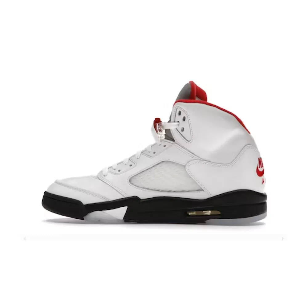 Perfectkicks Jordan 5 Retro Fire Red Silver Tongue (2020), DA1911-102