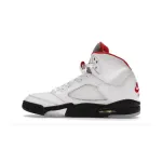  Perfectkicks Jordan 5 Retro Fire Red Silver Tongue (2020), DA1911-102