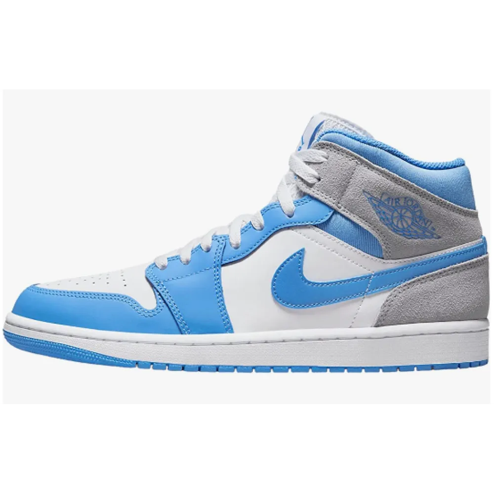 GET Jordan Air 1 Mid SE  University Blue/Grey-DX9276 -100