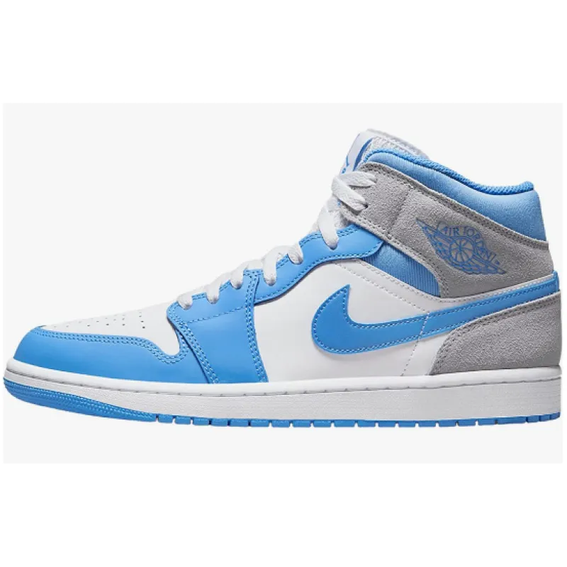 GET Jordan Air 1 Mid SE  University Blue/Grey-DX9276 -100