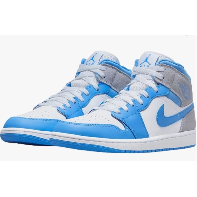  GET Jordan Air 1 Mid SE  University Blue/Grey-DX9276 -100 02