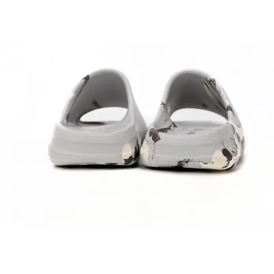 GET Yeezy Slide Enflame Oil Painting White Grey,GZ5553  02