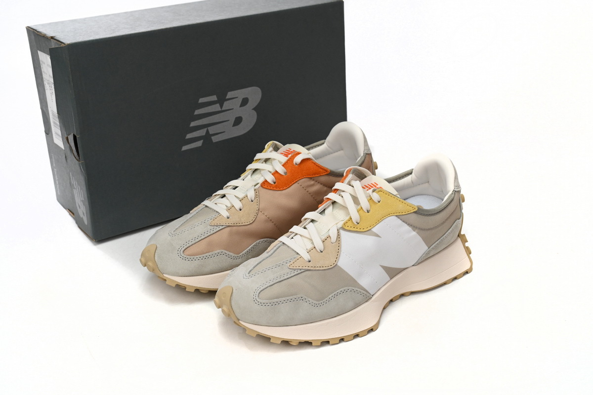  GET New Balance 327 Cream Coloured,WS327MS