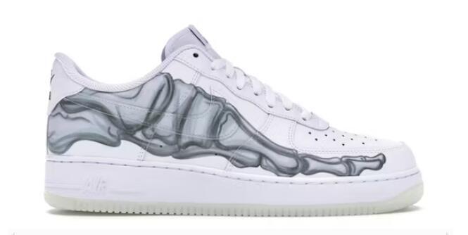  Perfectkicks Air Force 1 Low Skeleton Halloween (2018), BQ7541-100
